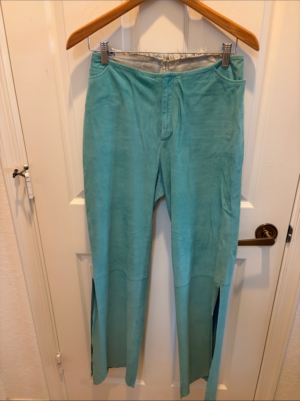 Woman’s Light Teal Casual Pants
